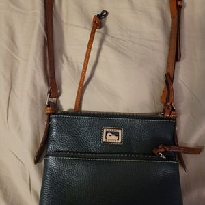 Leather cross body bag